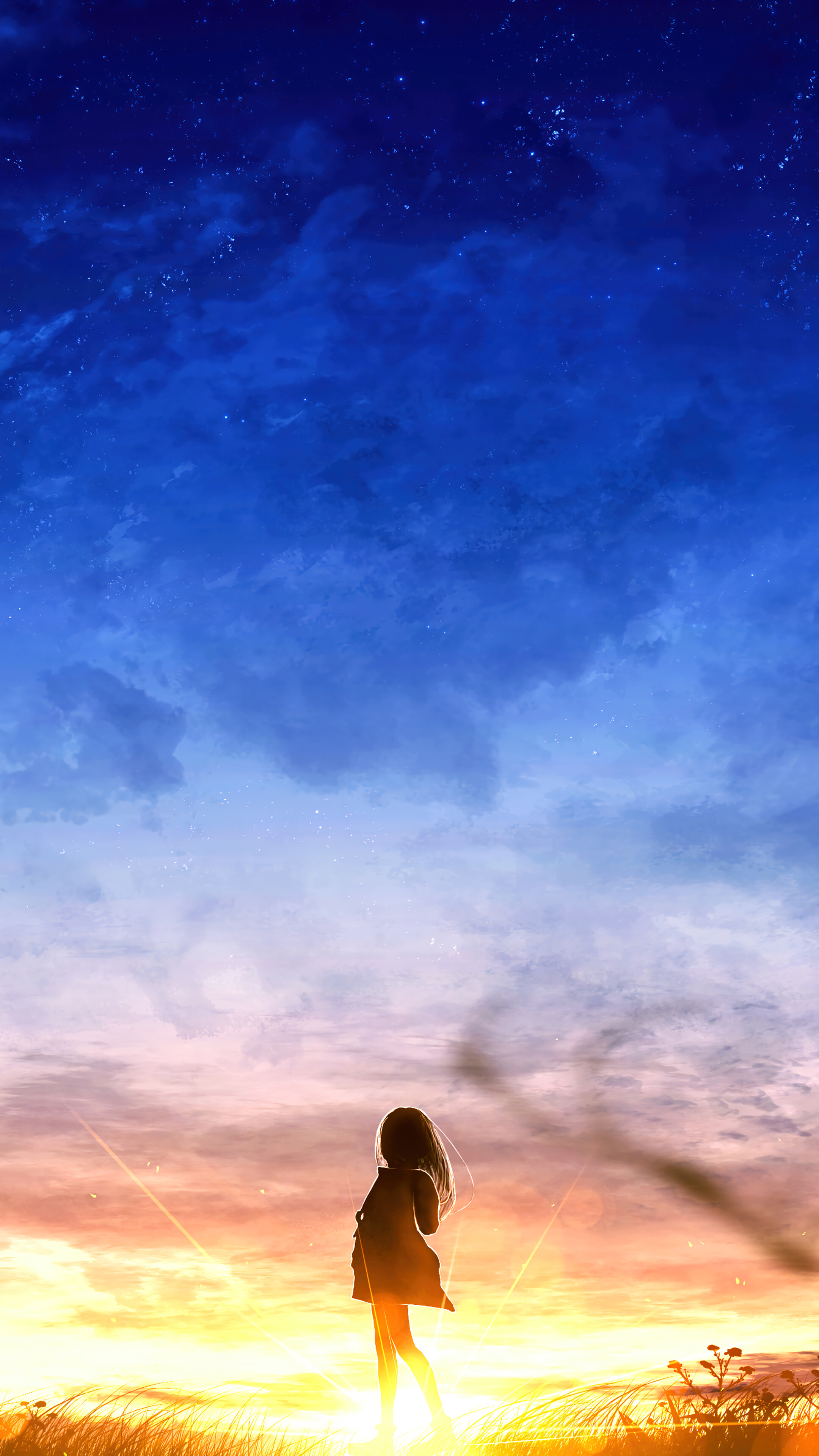 Sunset Sceney Anime Art Wallpaper 4k Pc Desktop 634a