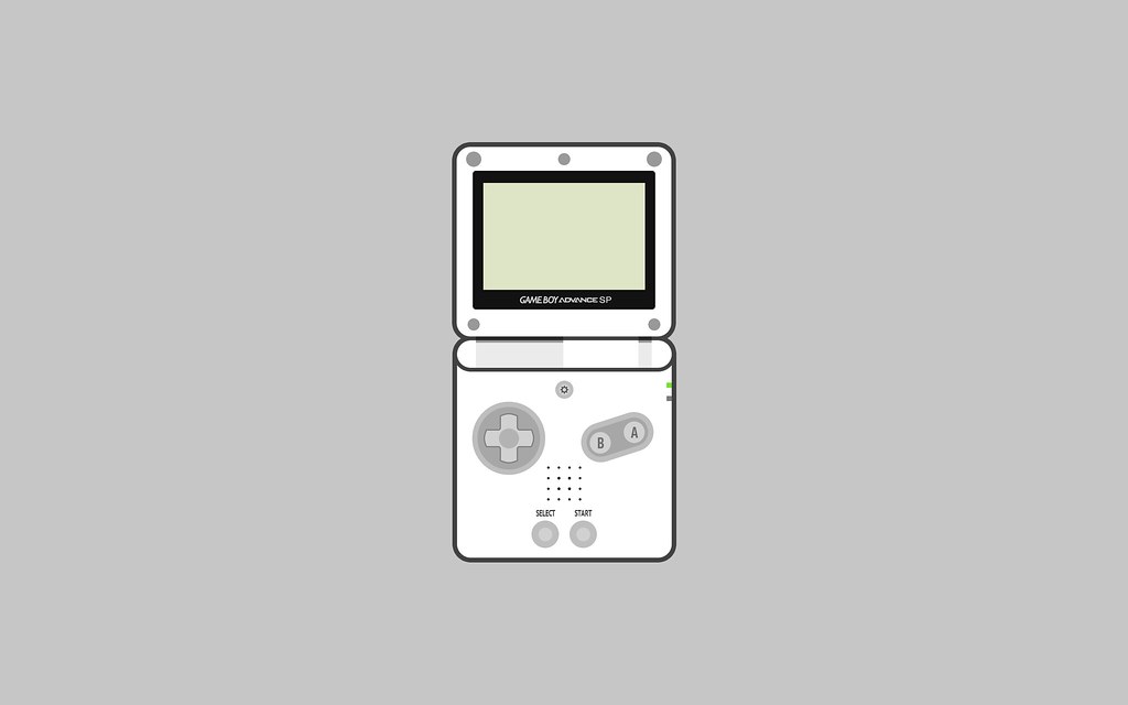 Nintendo Game Boy Advance Sp Wallpaper White X