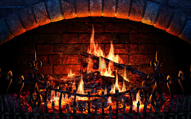 3d Fire Place Screensaver