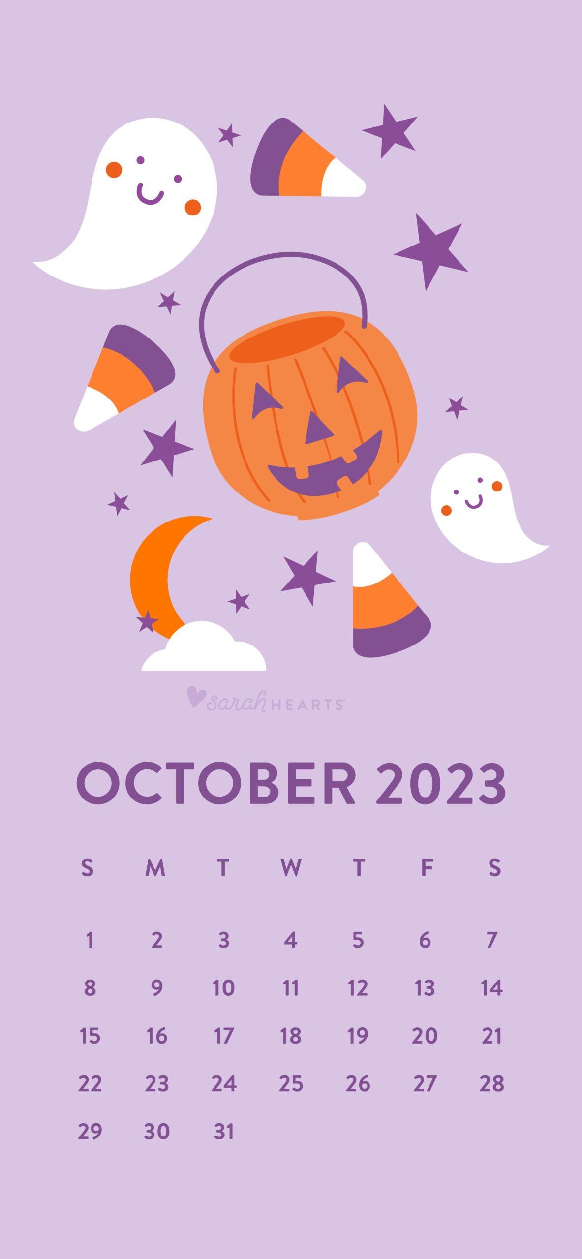 October Halloween Calendar Wallpaper Sarah Hearts
