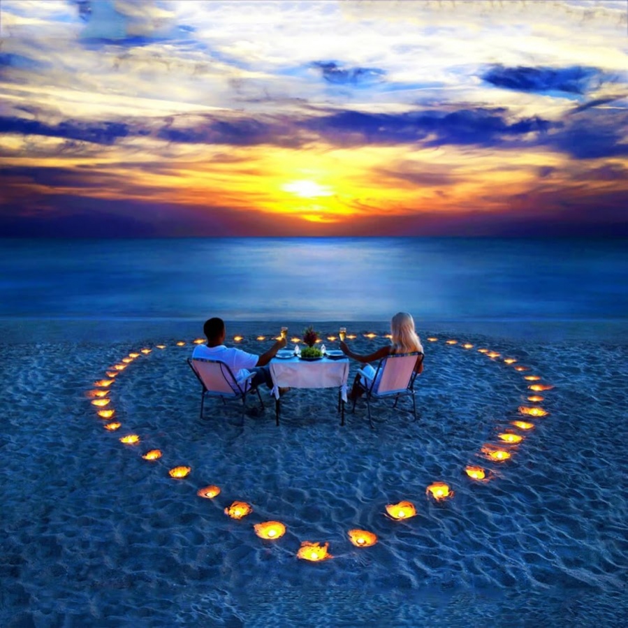 Romantic Dinner On The Beach   899x899   Download HD Wallpaper