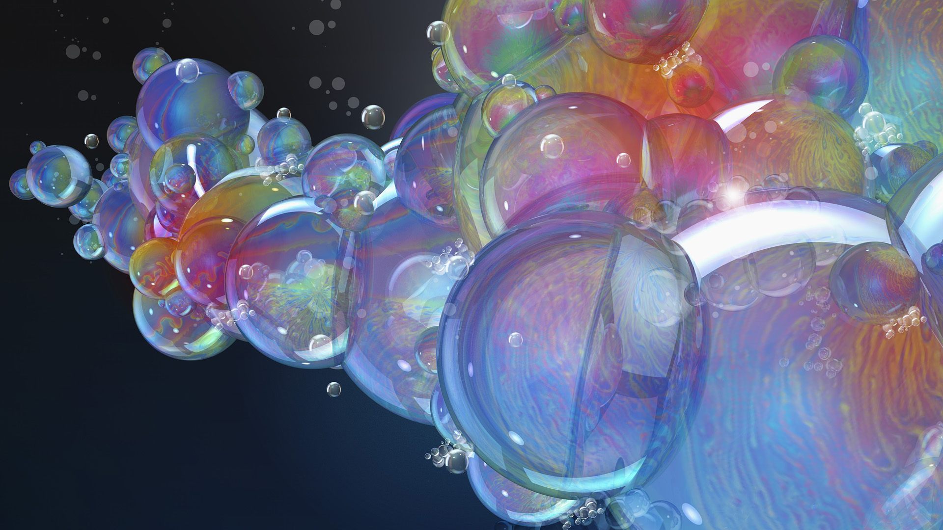 Displaying Image For Colorful Bubbles Screensaver