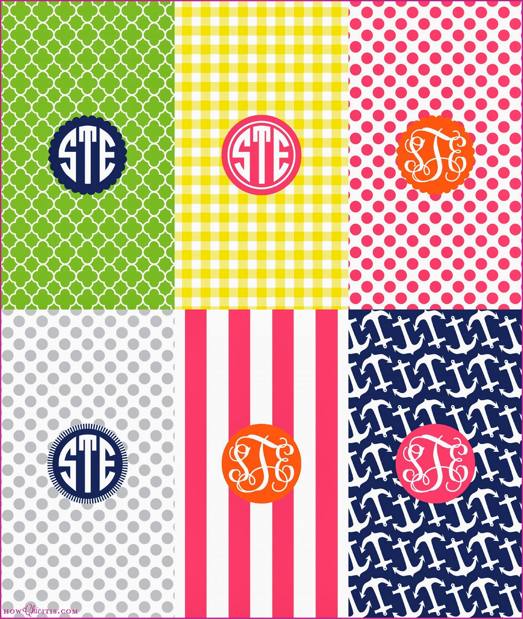 How Chic It Is Spice Up Your Desktop Monogram Style