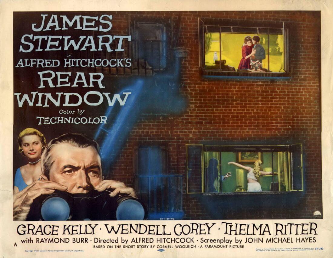Rear Window James Stewart Alfred Hitchcock Classic Hollywood