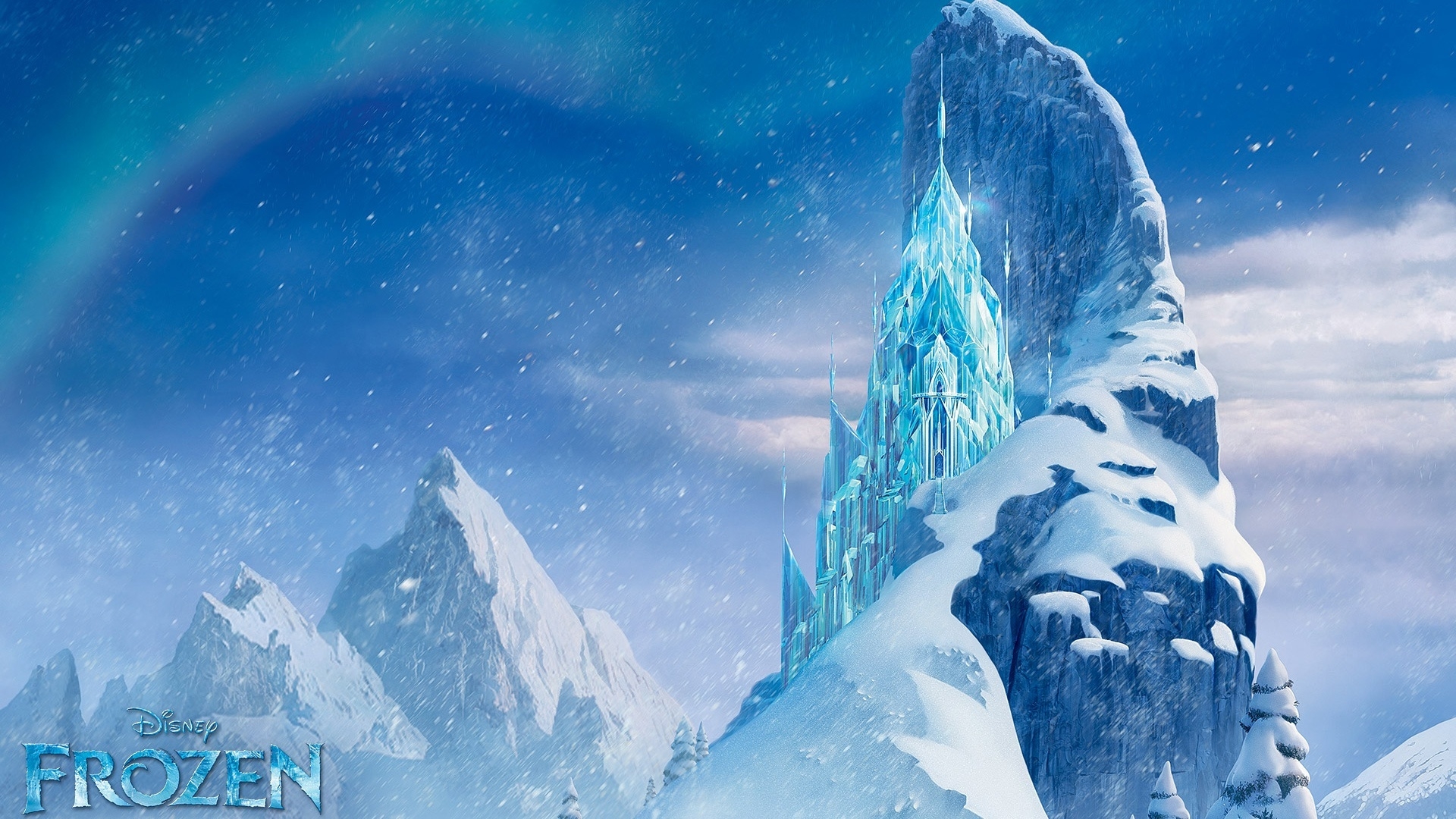 Snow Mountains Disney Frozen Castle Winter Ice