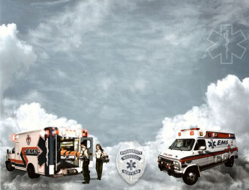 Details About Ems Emt Ambulance Personalized Name Background Print
