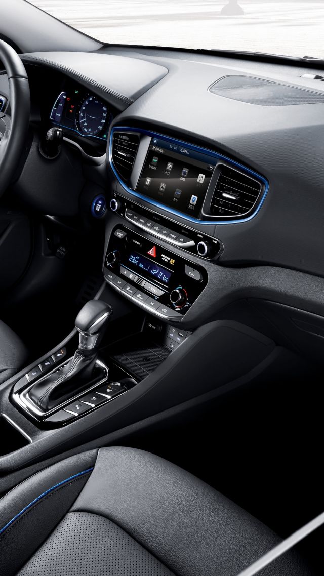 Wallpaper Hyundai Ioniq Electric Car Hybrid Interior Cars