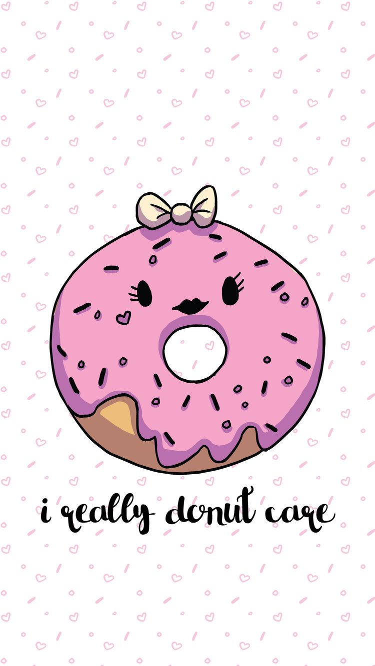 I Donut Care Wallpaper Trio Kartun