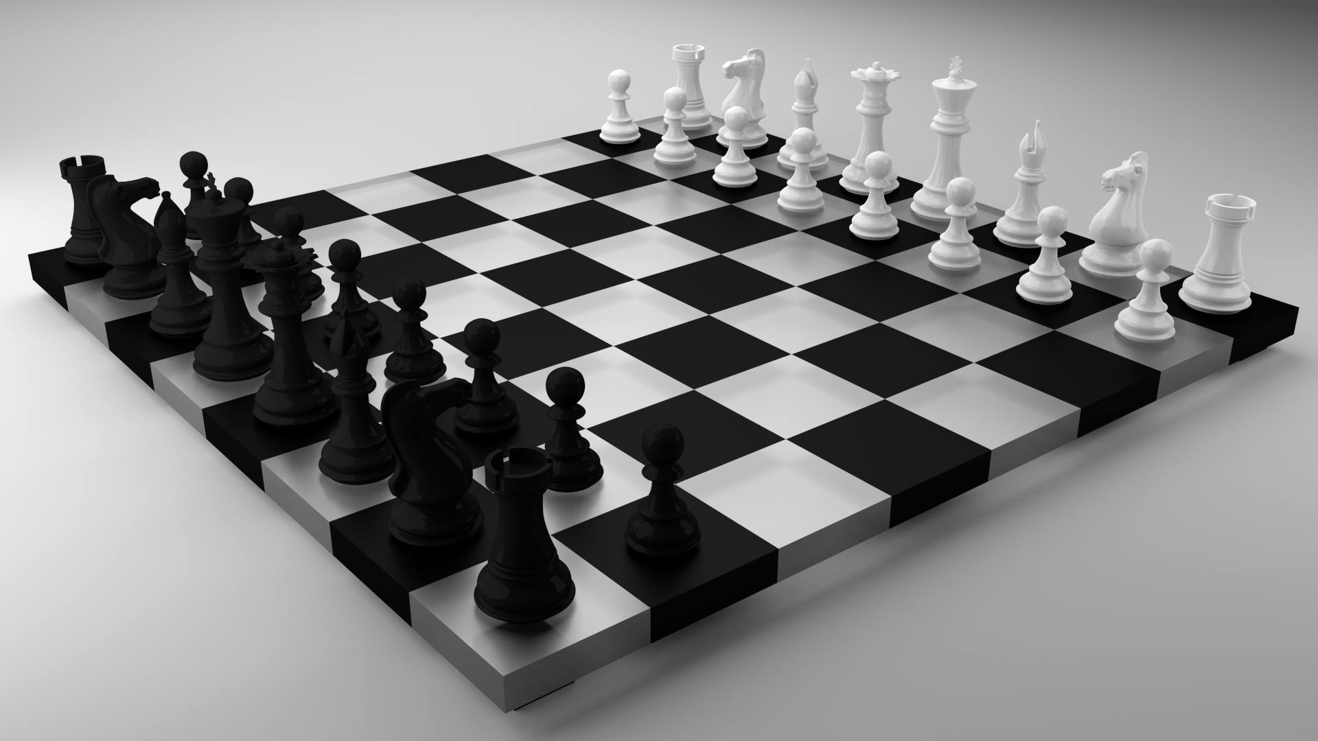 3d Chess Board Wallpaper Photographie