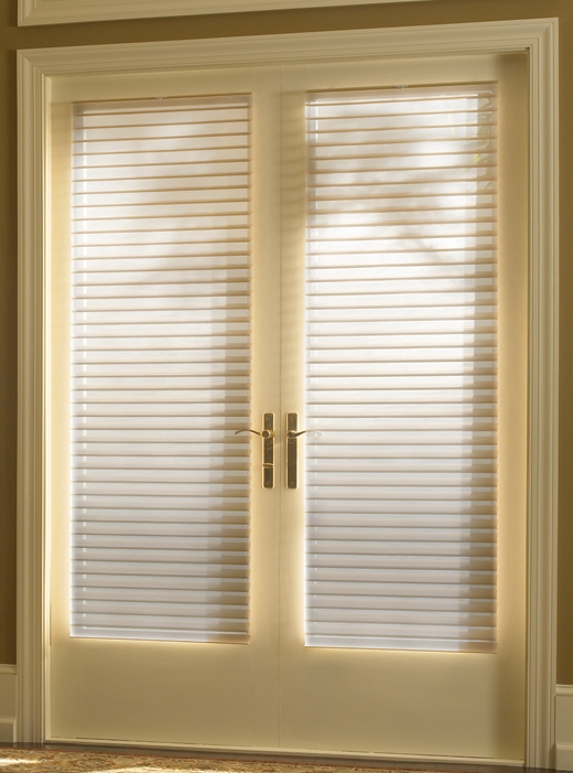 French Doors Soft Shades Window Treatment Ideas For