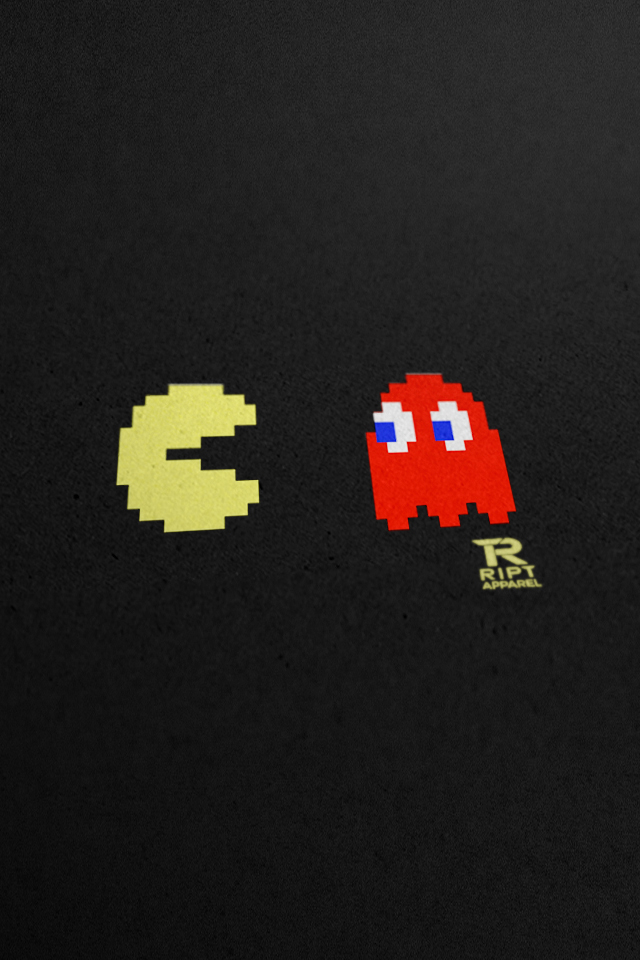 Ript T Shirts Pac Man Poster Wallpaper iPhone And iPad Retina