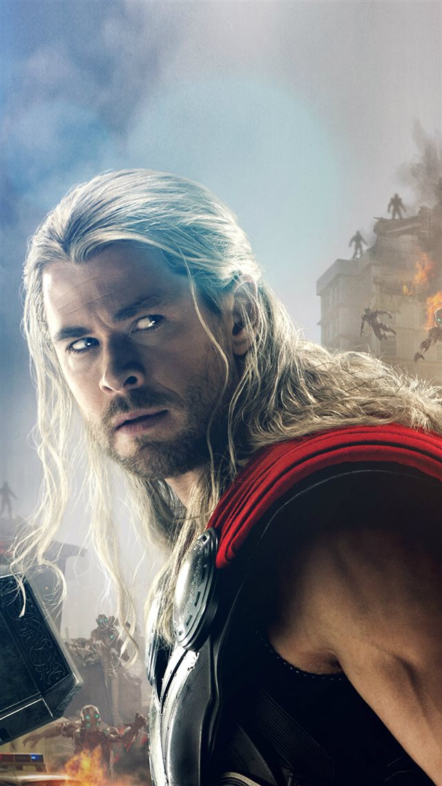 Avengers Age Of Ultron Thor Chris Hemsworth iPhone Wallpaper