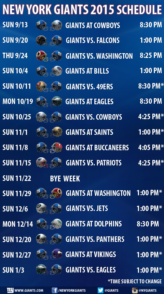 On Oct The Giants Will Face First Of Their Four Afc East Foes