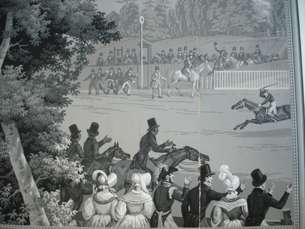 Zuber Wallpaper Series Of Three Horse Racing Scenes Alexander