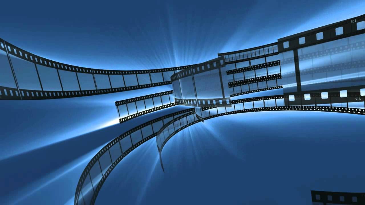 Blue Film Strips   Movie Clips   Video Background HD0920 1280x720