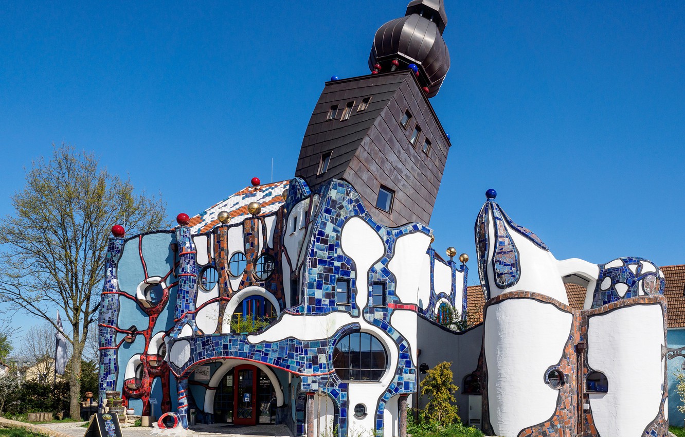 Wallpaper Germany Bayern Abensberg Beer Tower Of Hundertwasser