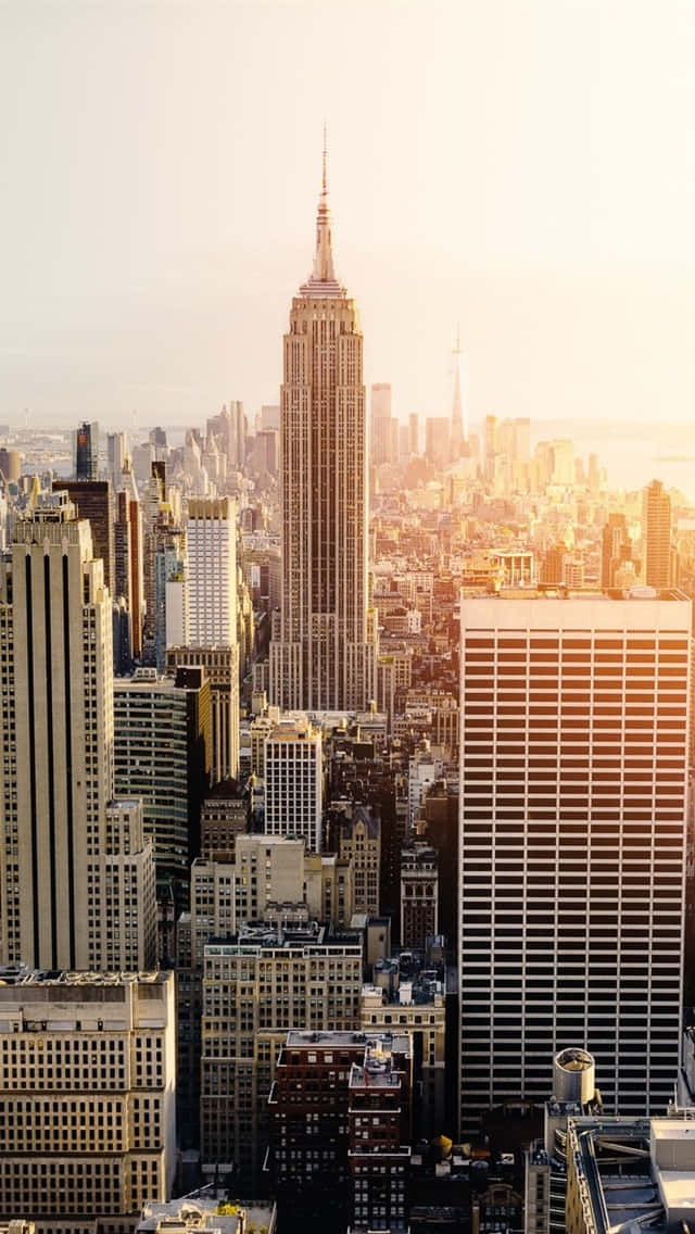 City Sunset iPhone X Wallpaper