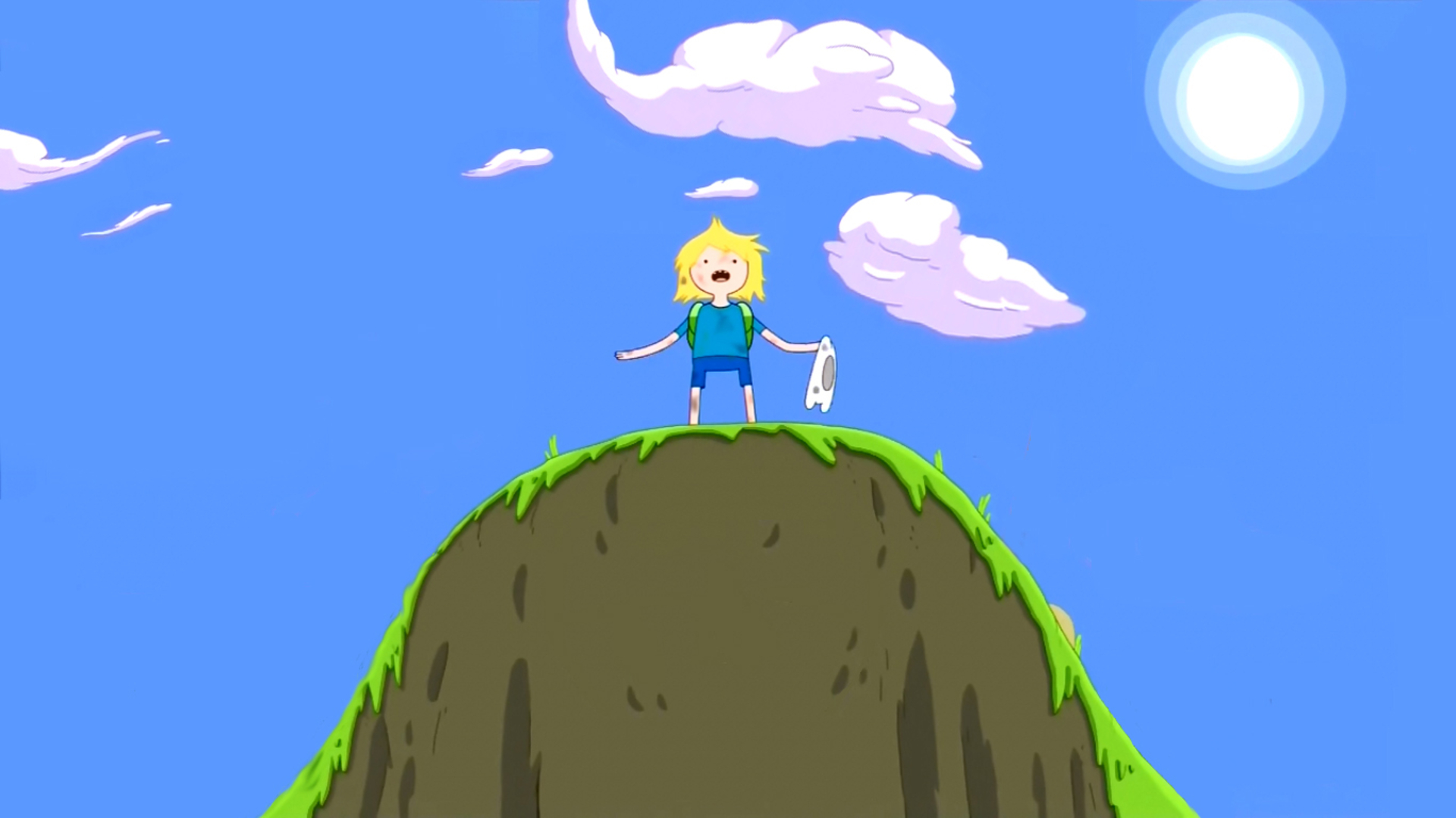 Pixel Desktop Wallpaper Finn On Hill Adventure Time By