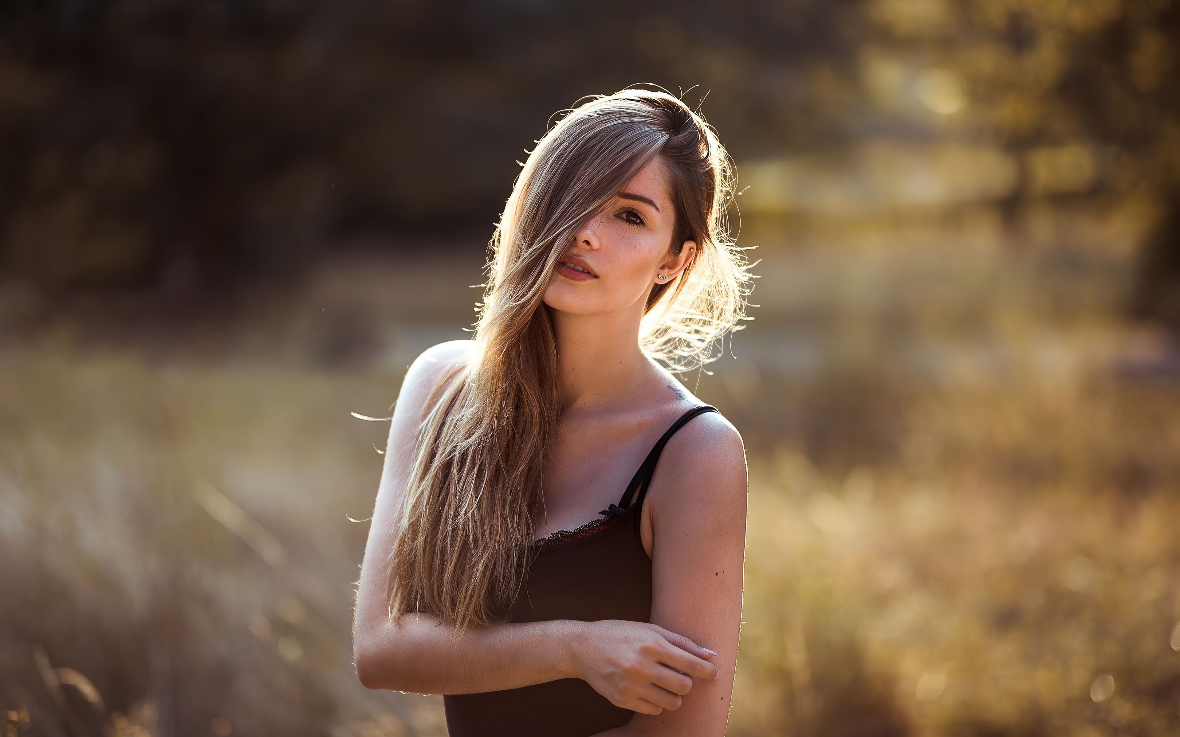 Blonde Women Outdoor 4k HD Wallpaper Image Photos And Picture