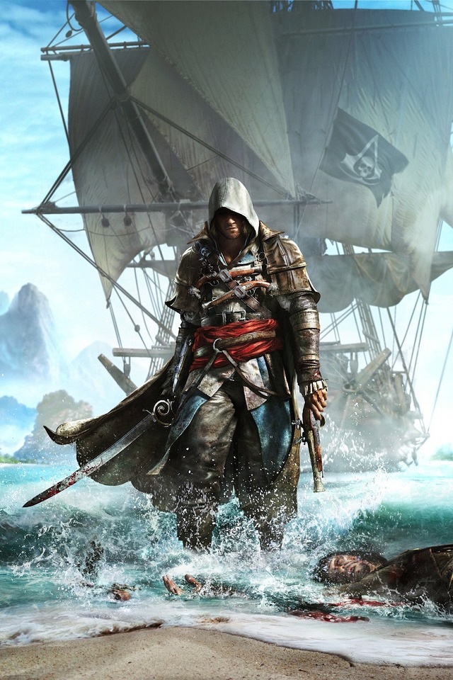 Assassin S Creed Black Flag iPhone 4s Wallpaper