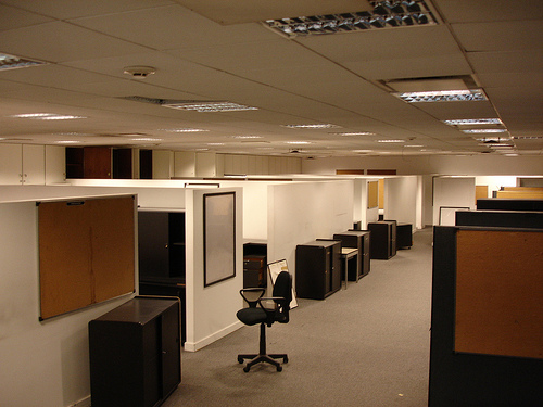 Empty Office Wallpaper Space By Round