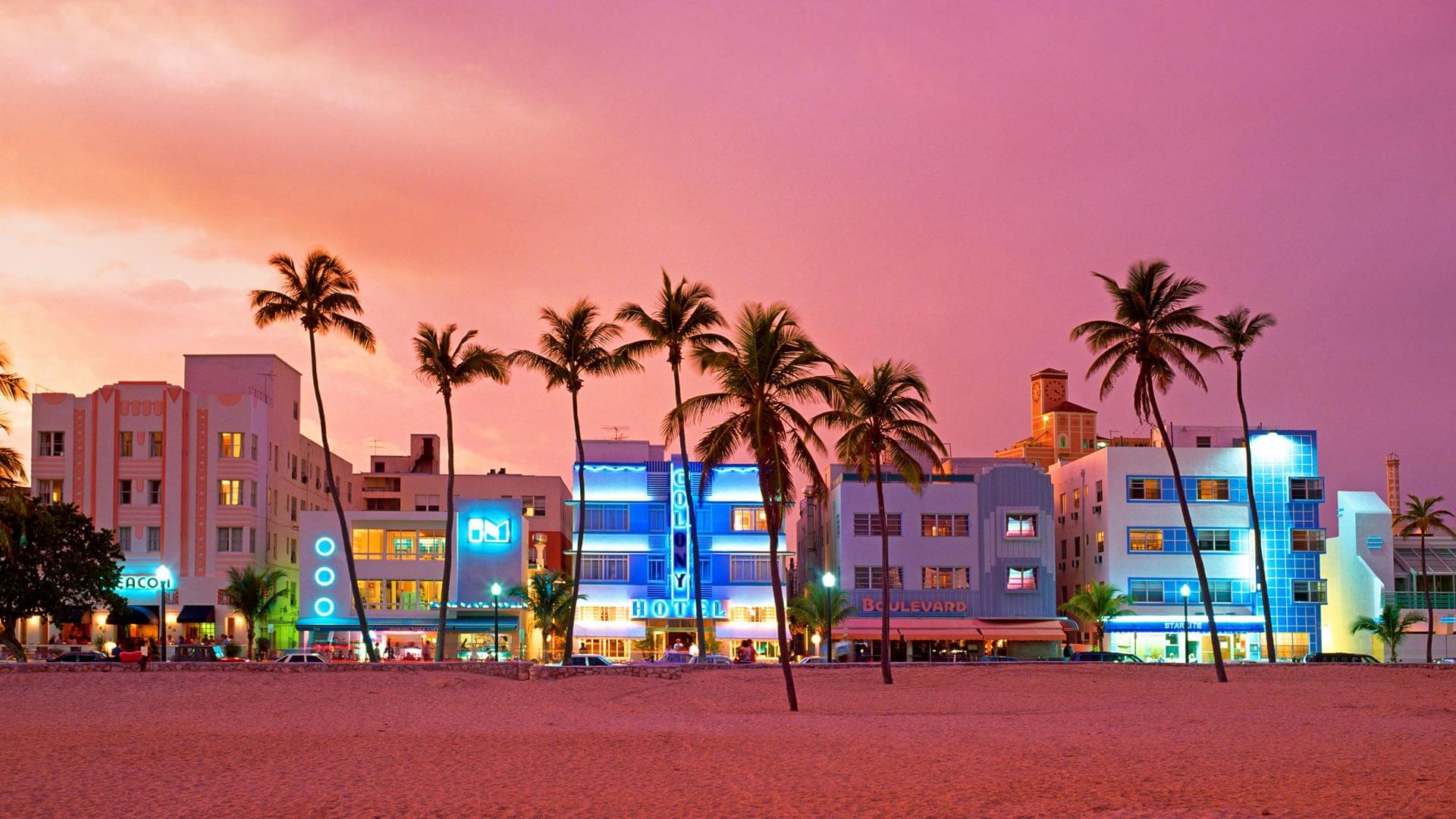 Miami Goes Deco By Microsoft Wallpaper