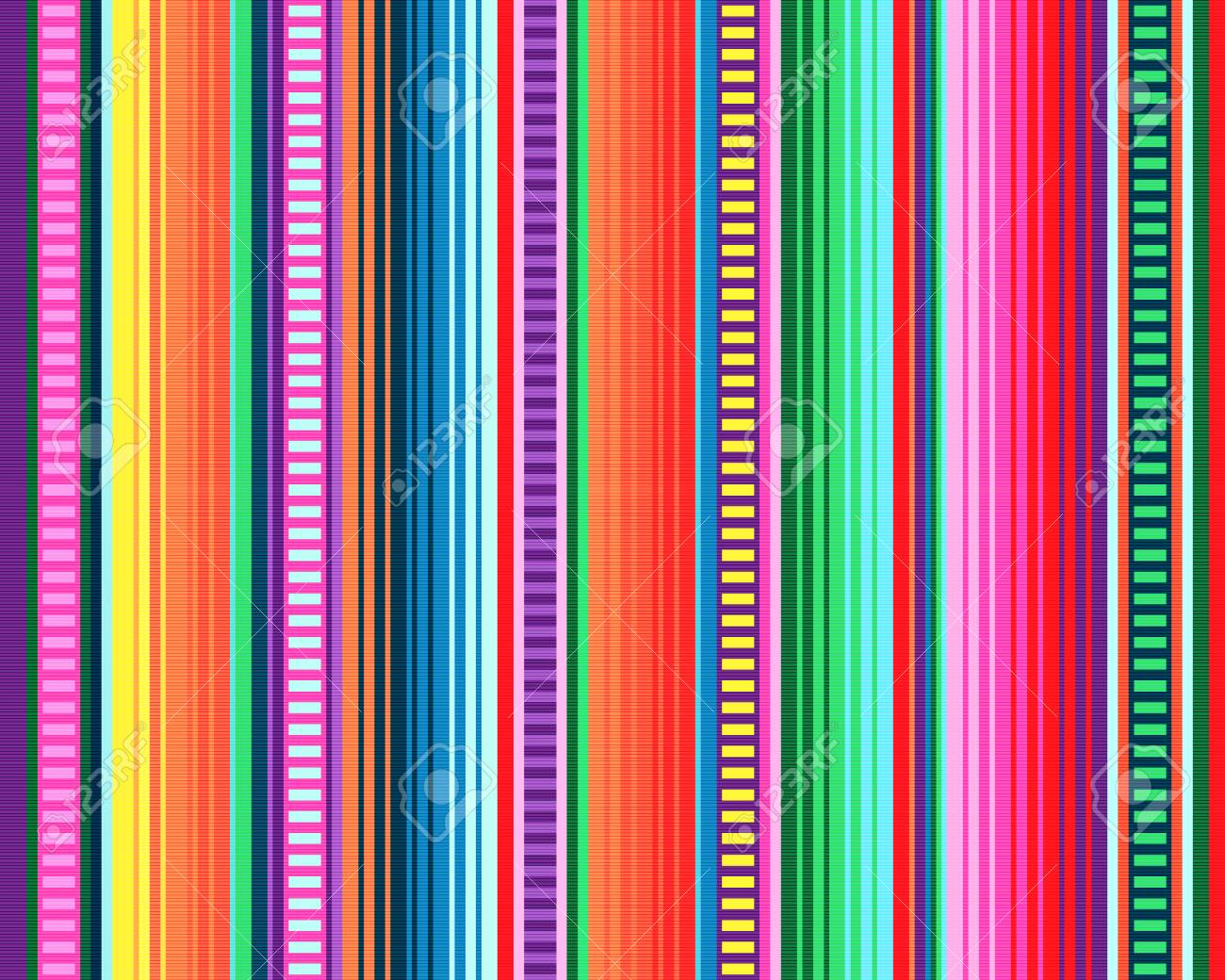 Blanket Stripes Seamless Vector Pattern Background For Cinco