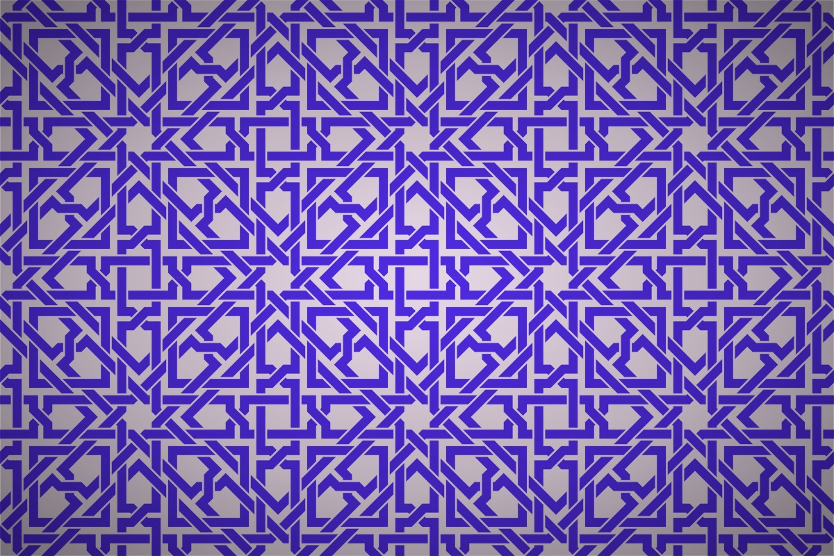Islamic Geometric Interwoven Wallpaper Patterns