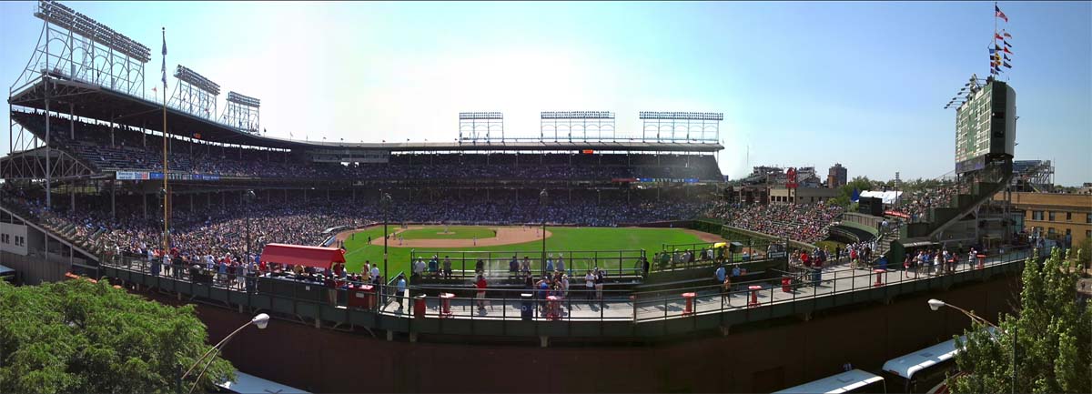 HD Wrigley Field Wallpaper Pano By The