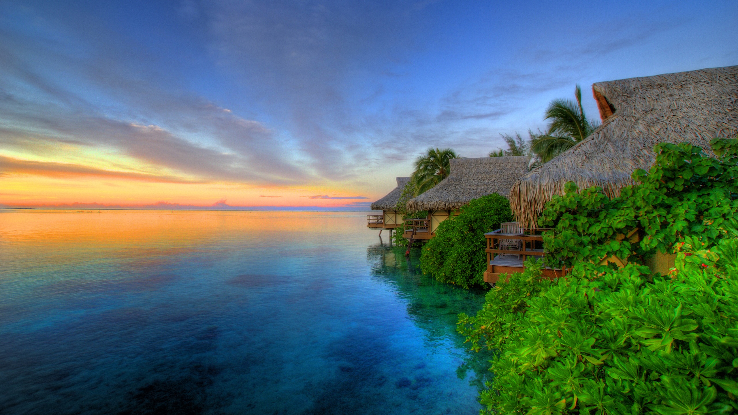 Island Sunset Wallpaper HD