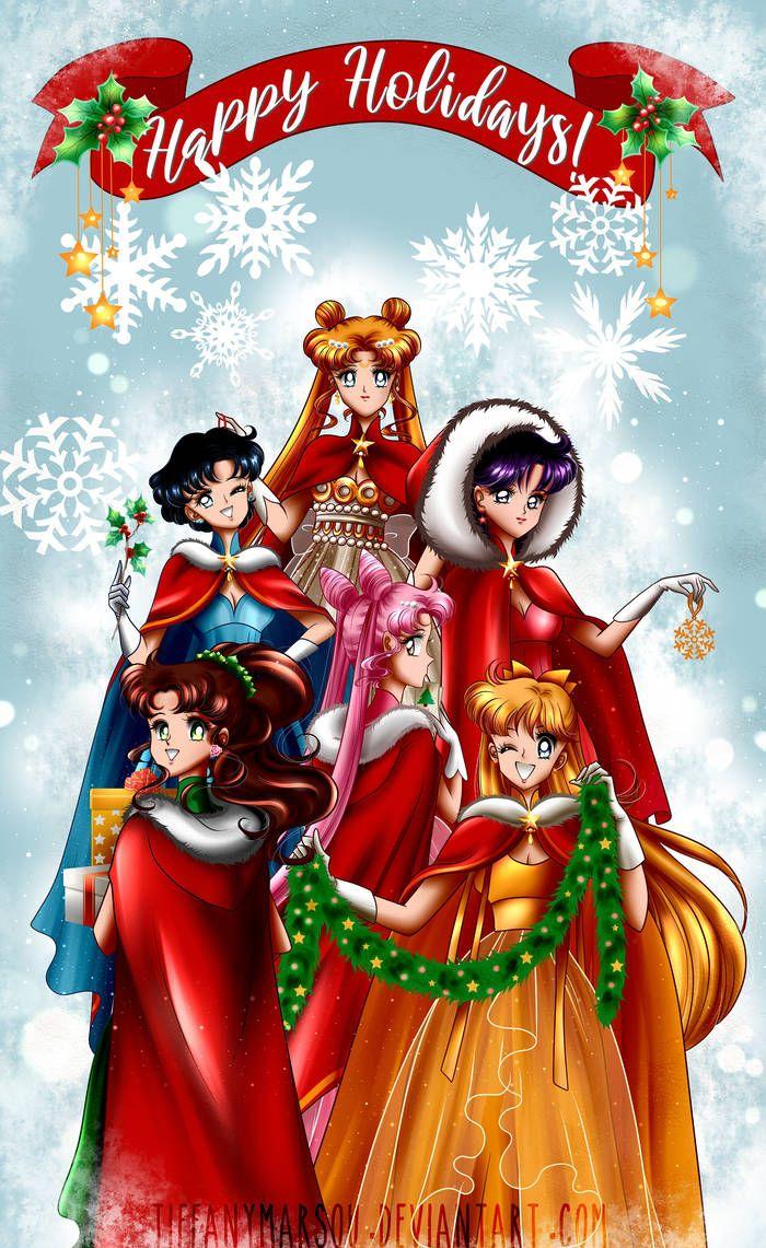 Happy Holidays By Tiffanymarsou Sailor Moon Wallpaper