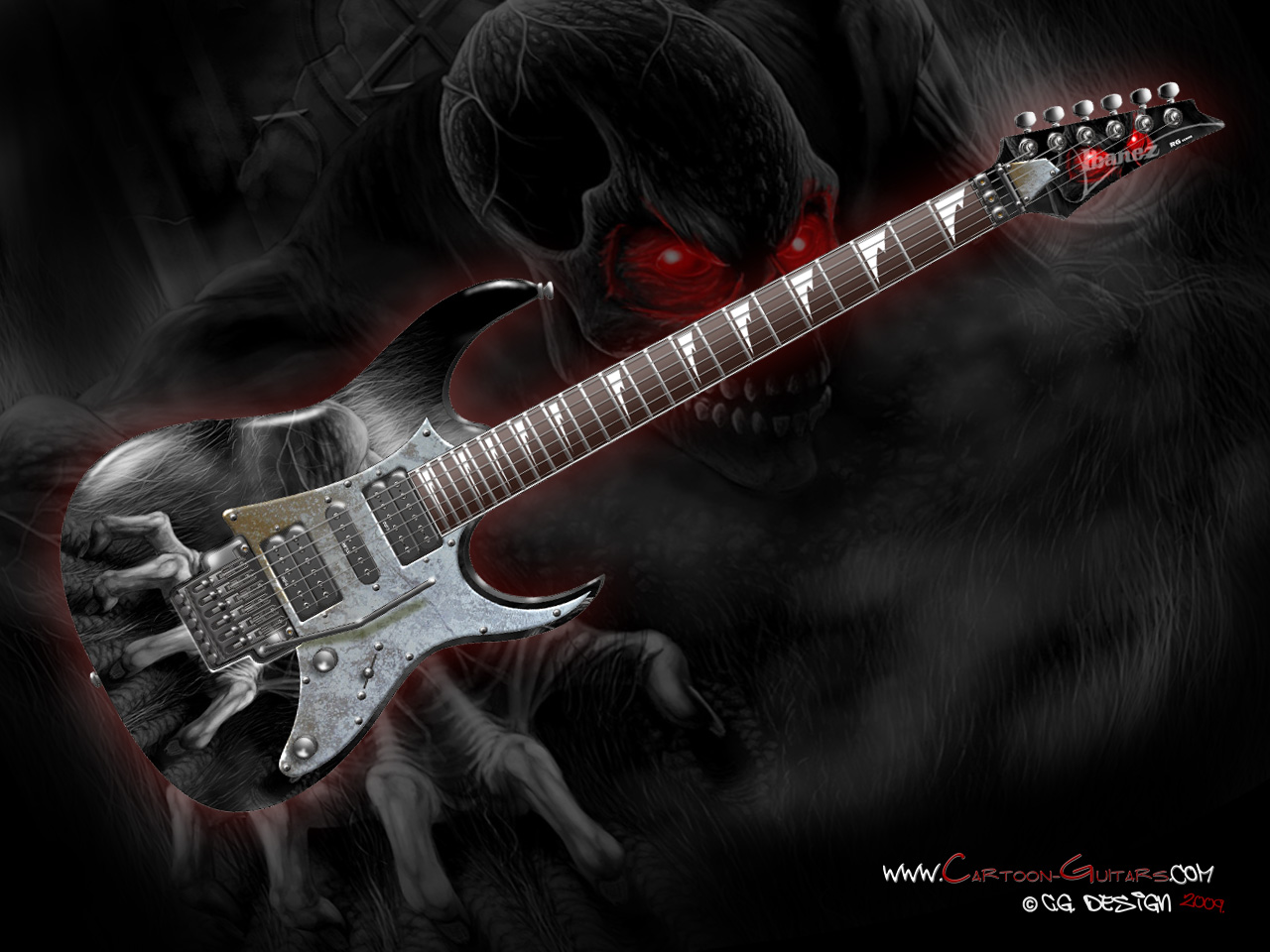Fond ecran Guitare Demon   Id 2995   Rubrique de limage Art