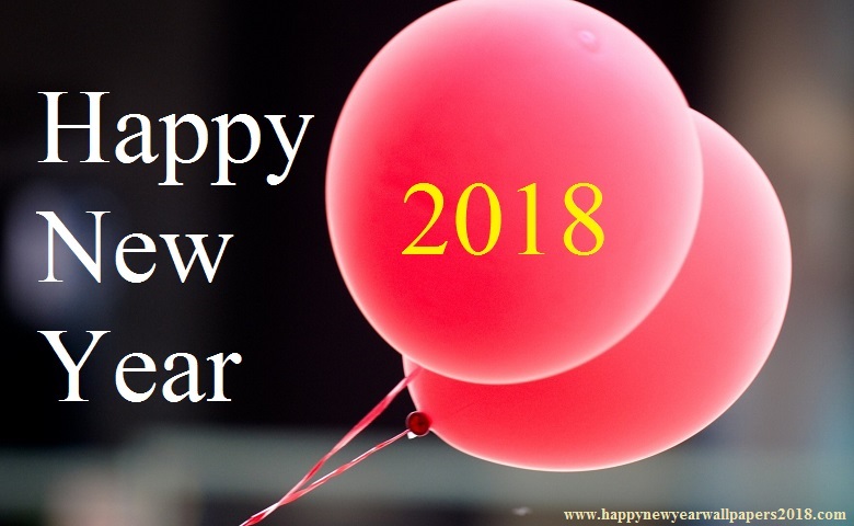 Happy New Year Balloon Wallpaper HD