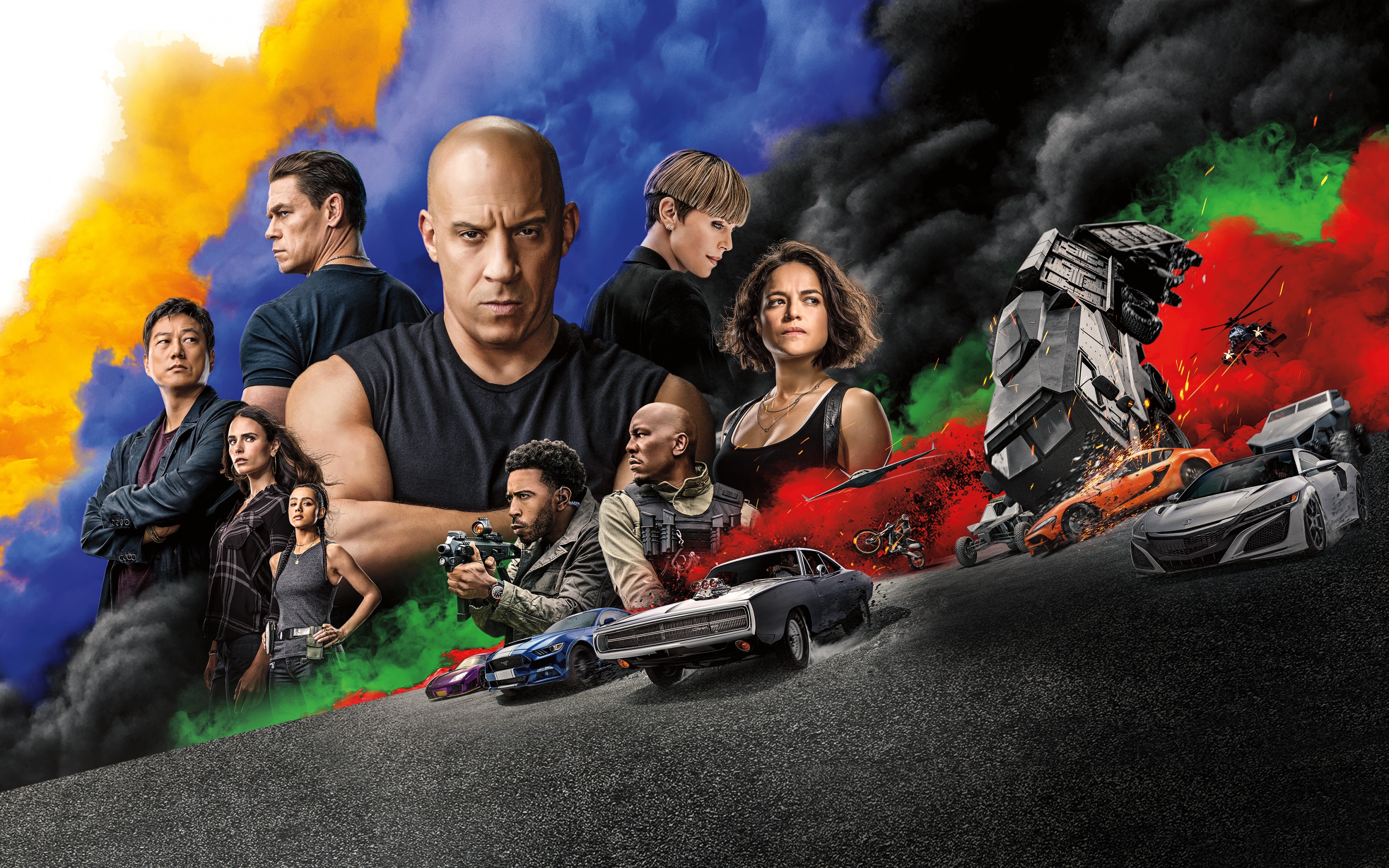 Fast Furious Wallpaper 4k F9 Vin Diesel Jordana Brewster