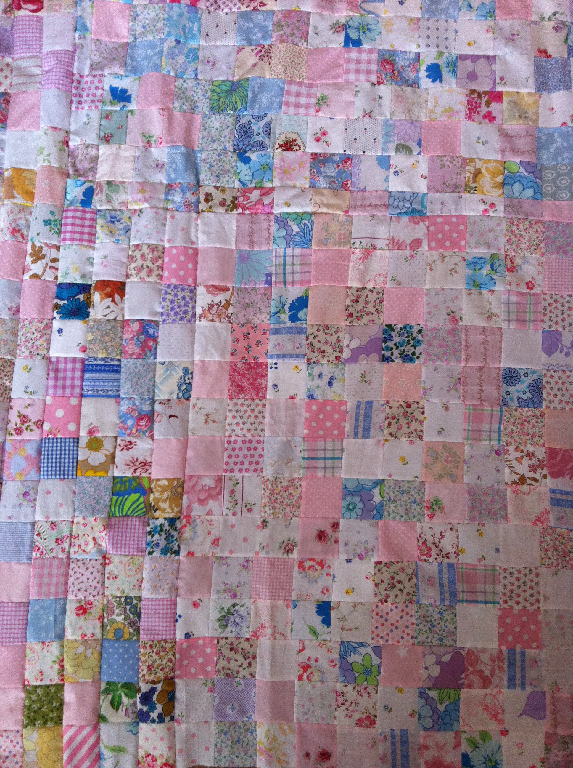 Huge Patchwork Quilt Scenery Background