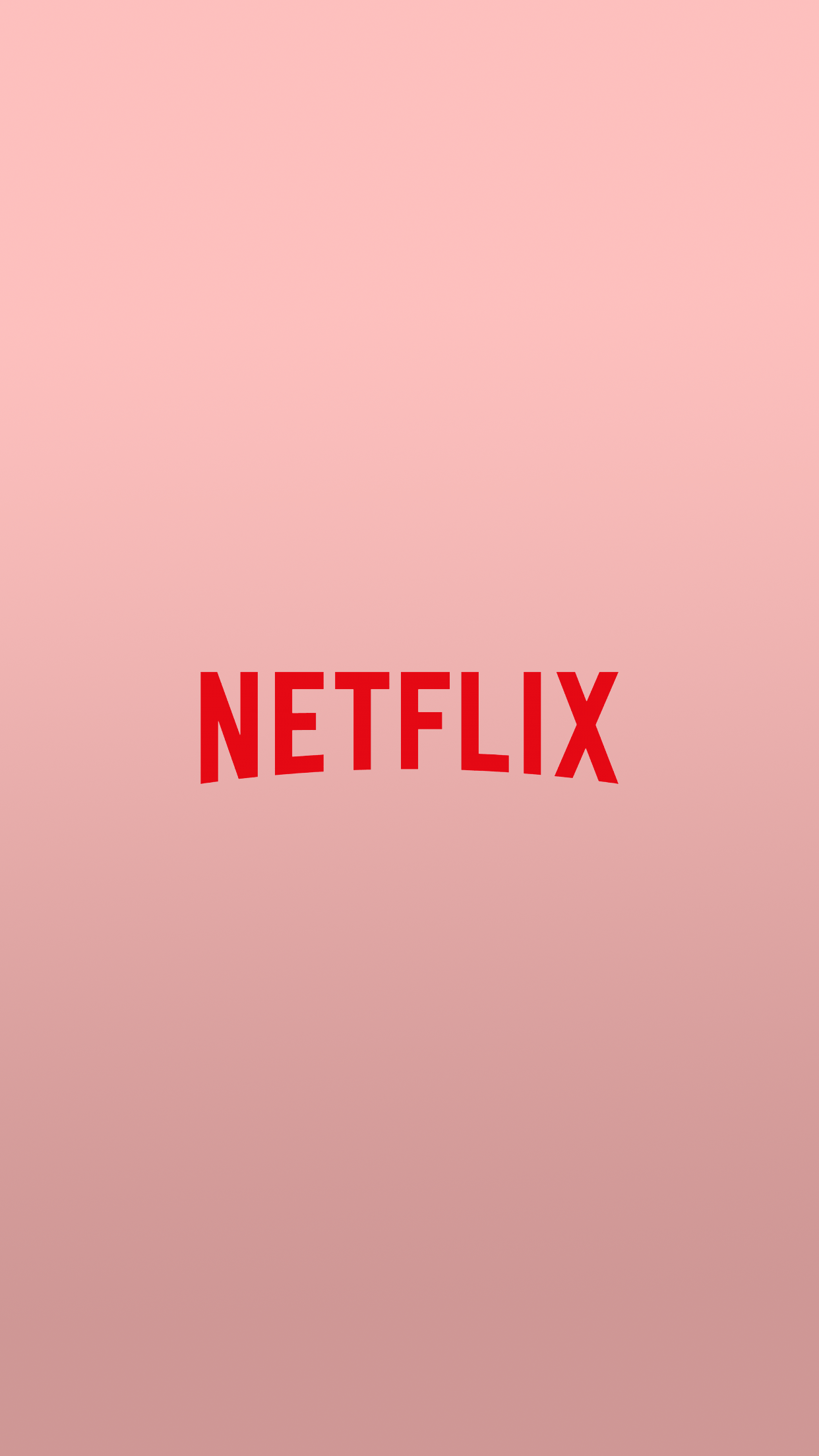 Minimalist Netflix logo on a soft pink background