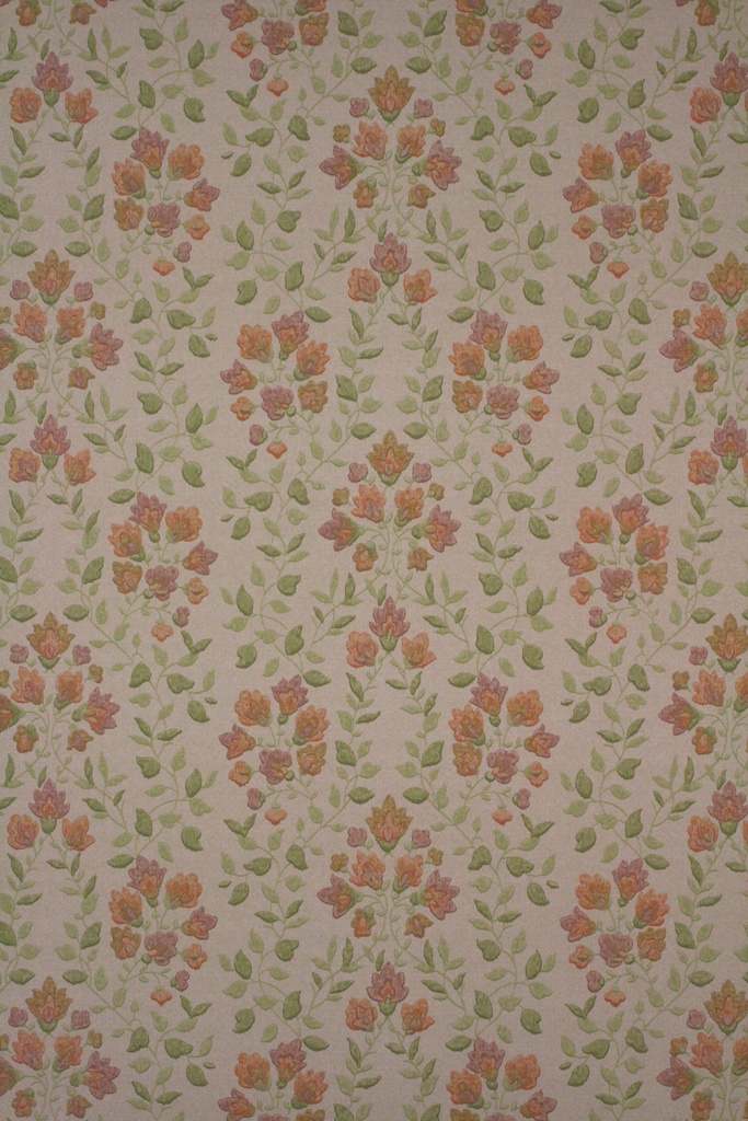 Small pattern floral wallpaper from the 1950s floral wallpaper retro