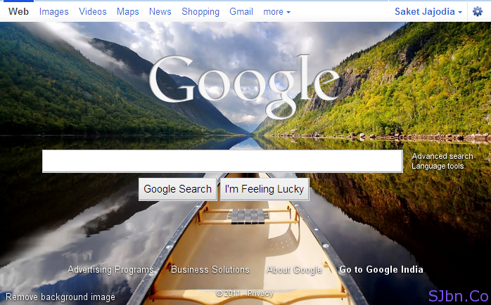 Save Background Image Of Google Homepage Saket Jajodia