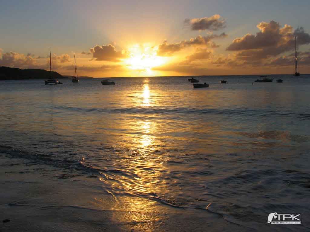 beach sunset wallpaper sunset crocusbay Tropical Paradise Kitesurfing