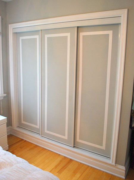 Closet Door Ideas Add Interest To Plain Doors By Painting Them