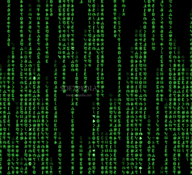 Matrix ScreenSaver   The green Matrix cypher code seen in the films