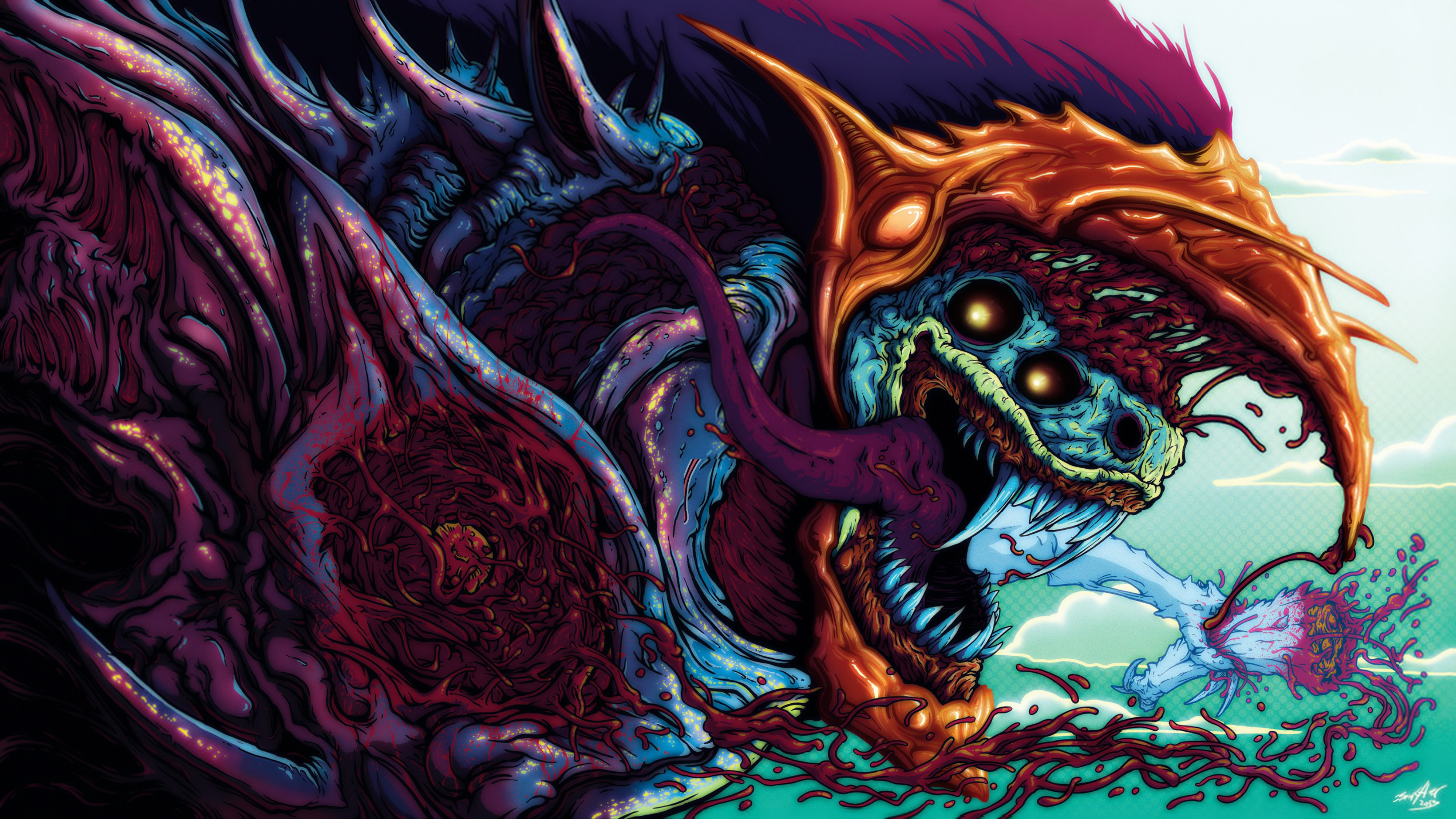 Hyper Beast 3d Art Graphics Monster