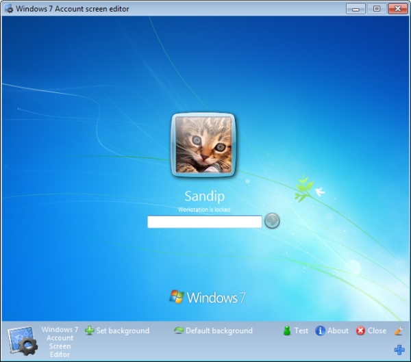 Windows 7 logon screen change user