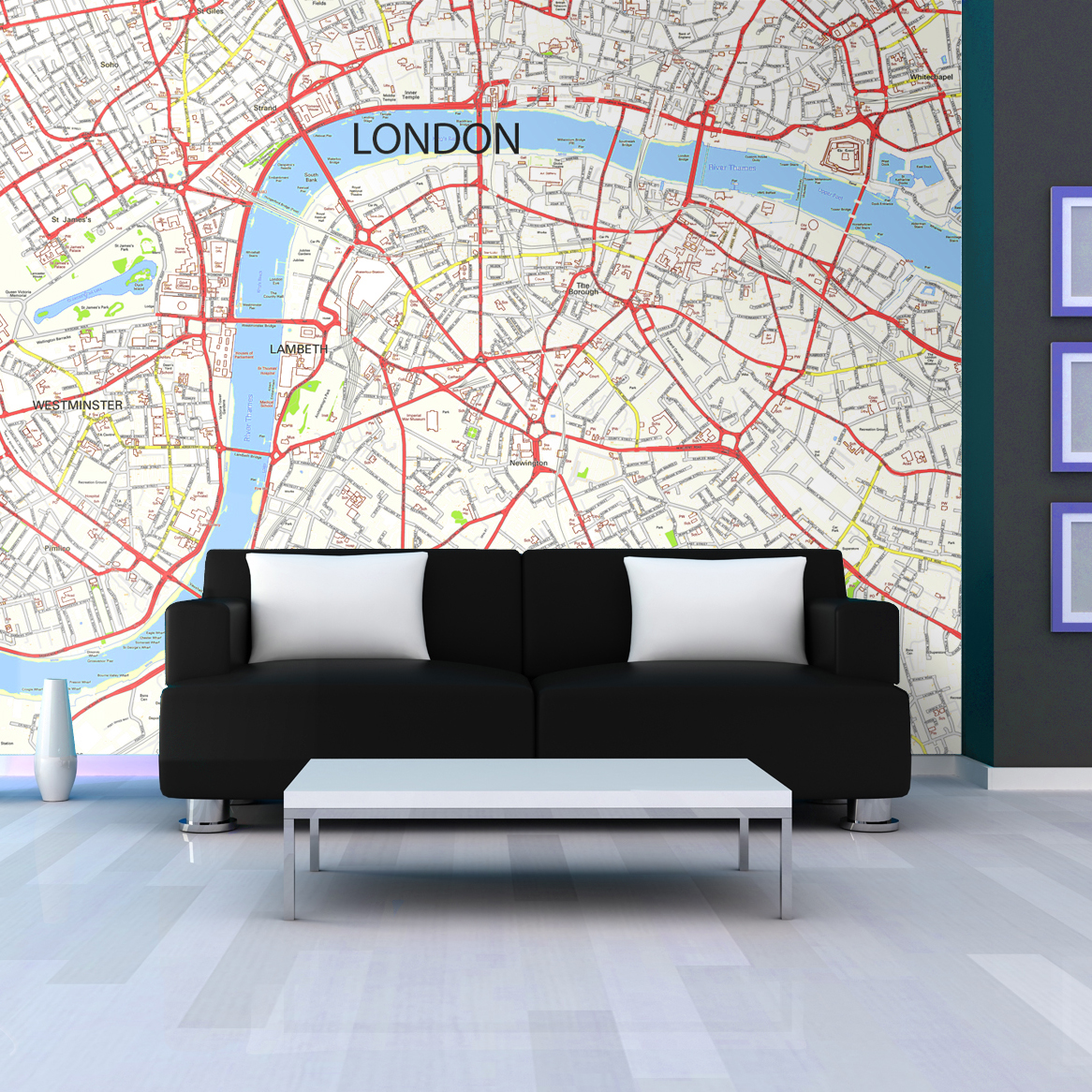 London Street Map Wallpaper Pre Pasted Enhance Your Rooms