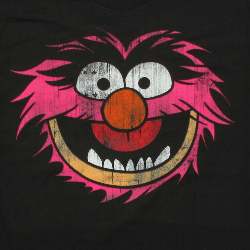 Muppets Animal Cartoon Head T Shirt