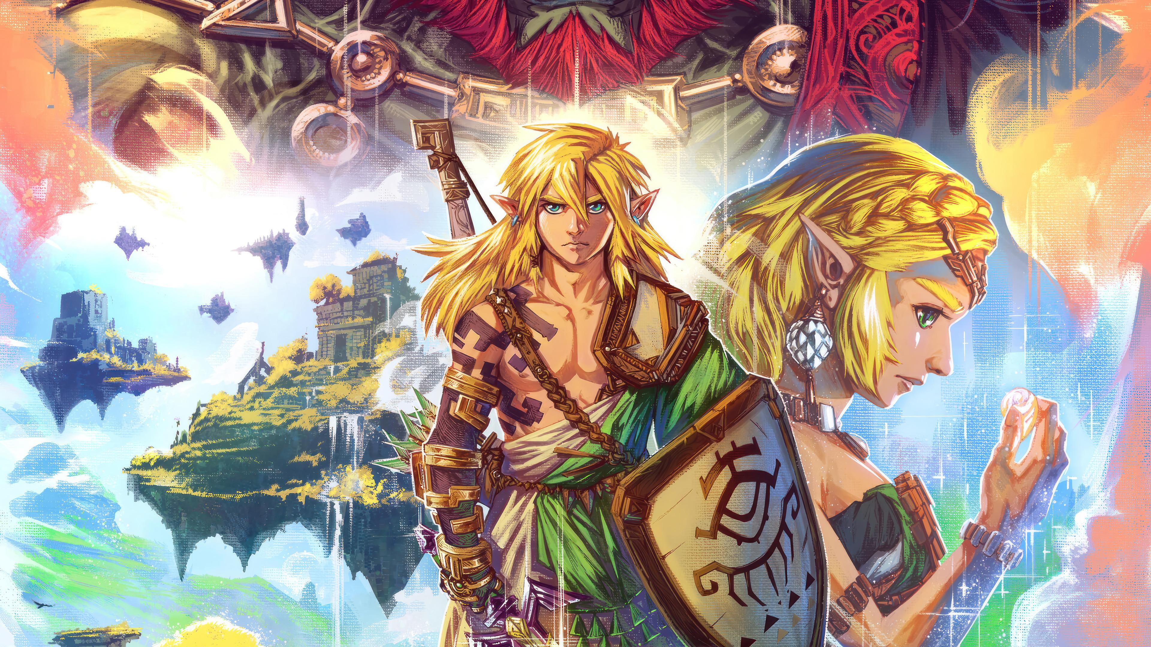 Zelda Tears of the Kingdom Game 4K Wallpaper iPhone HD Phone 6191k