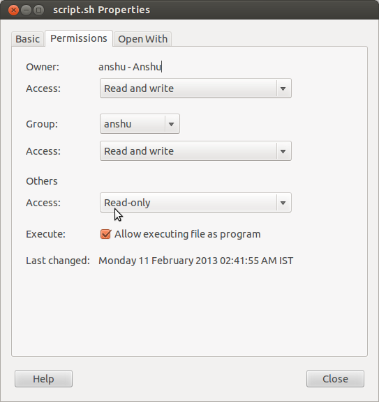 Changing permissions. Как запустить properties. Arceon permissions.