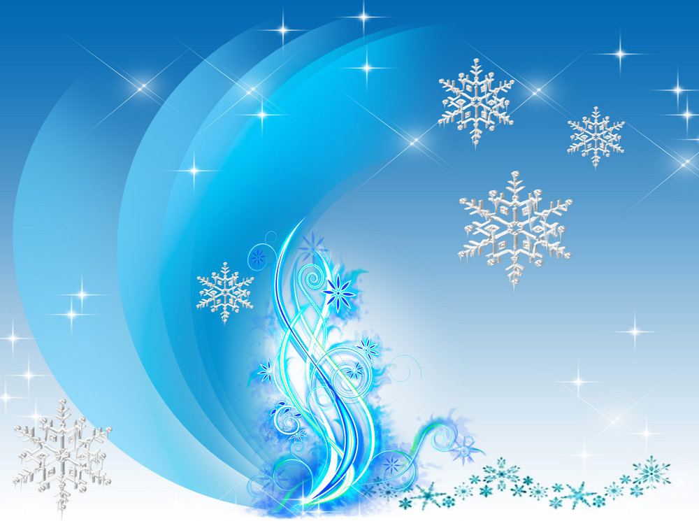 Psd Background With White Snowflakes On Blue Or Tansparent
