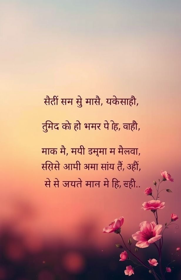 Hindi Love Shayari Wallpaper