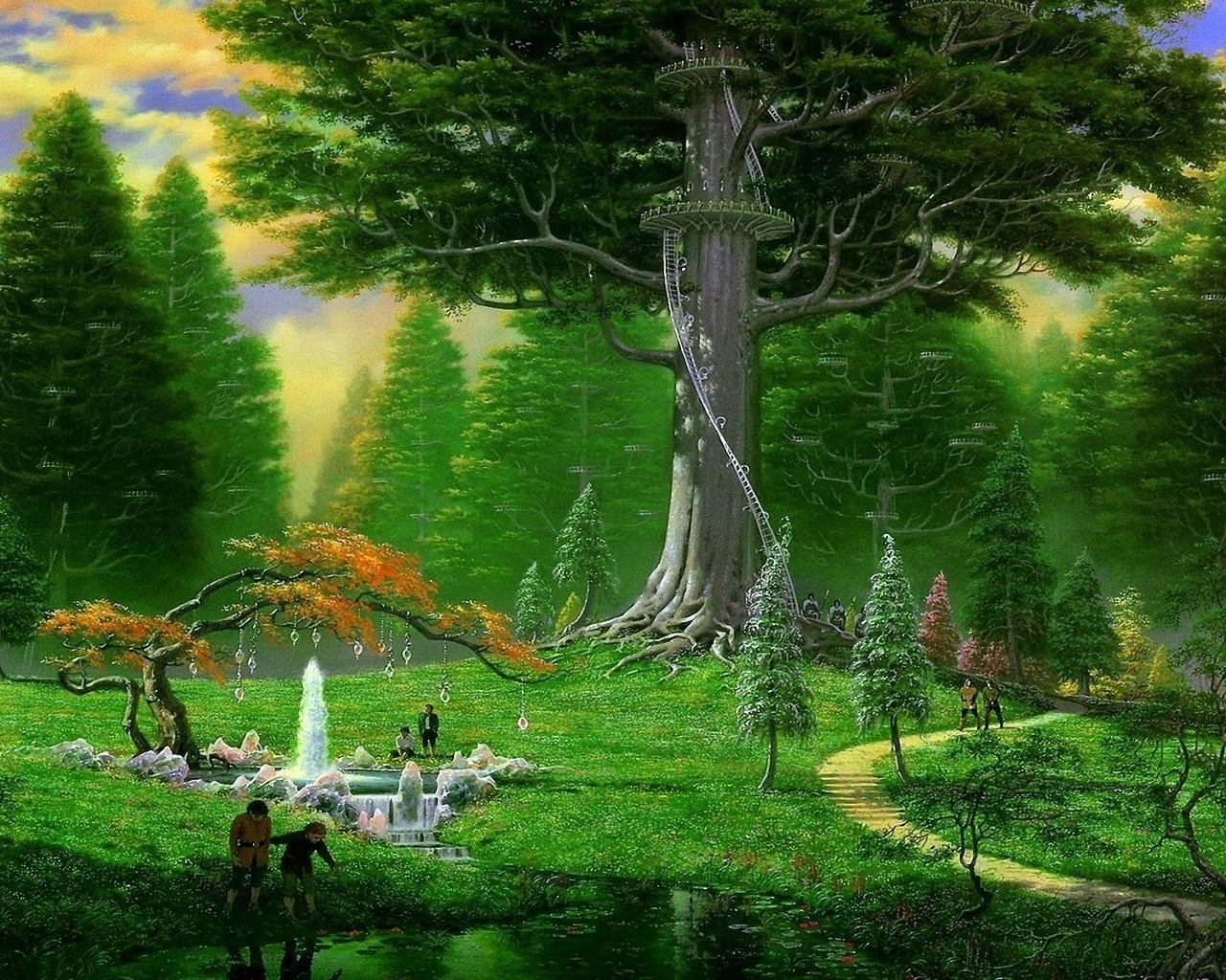 Fairy World 3d Virtual Desktop Background Original